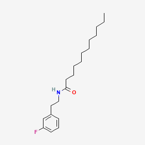 molecular formula C20H32FNO B563029 N-[2-(3-氟苯基)乙基]十二酰胺 CAS No. 914381-27-4