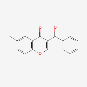 molecular formula C17H12O3 B5630335 3-benzoyl-6-methyl-4H-chromen-4-one 