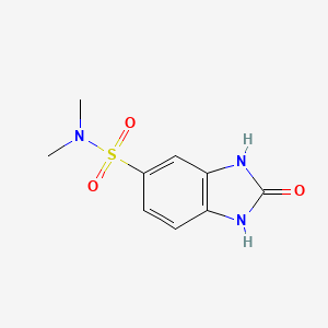 molecular formula C9H11N3O3S B5630349 N,N-dimethyl-2-oxo-2,3-dihydro-1H-benzimidazole-5-sulfonamide 