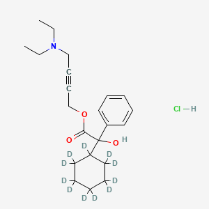 molecular formula C22H32ClNO3 B563035 Oxybutynin-d11 Chloride CAS No. 1185151-95-4