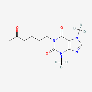 molecular formula C13H18N4O3 B563036 潘妥昔菲林-d6 CAS No. 1185878-98-1