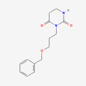 molecular formula C14H18N2O3 B5630378 3-[3-(benzyloxy)propyl]dihydropyrimidine-2,4(1H,3H)-dione 