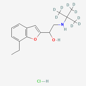 molecular formula C16H24ClNO2 B563038 Bufuralol-d9 Hydrochloride CAS No. 1173023-51-2