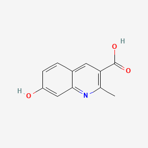 molecular formula C11H9NO3 B563040 7-Hydroxy-2-methylquinoline-3-carboxylic acid CAS No. 103853-86-7