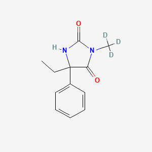 molecular formula C12H14N2O2 B563041 rac Mephenytoin-d3 CAS No. 1185101-86-3