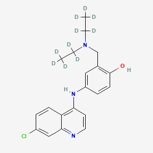 molecular formula C20H22ClN3O B563043 阿莫地喹-d10 CAS No. 1189449-70-4