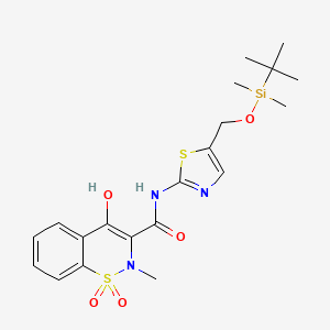 molecular formula C20H27N3O5S2Si B563048 5'-tert-Butyldimethylsilyloxy Meloxicam CAS No. 1076199-65-9