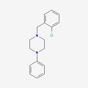 molecular formula C17H19ClN2 B5630499 1-(2-chlorobenzyl)-4-phenylpiperazine 