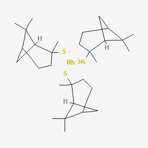 Rhodium(3+) 2,6,6-trimethylbicyclo(3.1.1)heptane-2-thiolate