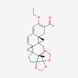 3-Ethoxy-17,20:20,21-bis(methylenebisoxy)pregna-2,4,6-triene-2-carbaldehyde