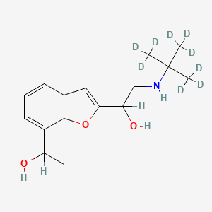 molecular formula C16H23NO3 B563054 1'-羟基布夫拉洛-d9（非对映异构体混合物） CAS No. 1185069-74-2