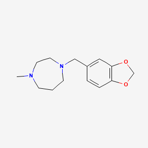 molecular formula C14H20N2O2 B5630593 1-(1,3-benzodioxol-5-ylmethyl)-4-methyl-1,4-diazepane 