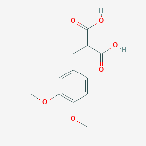 molecular formula C12H14O6 B5630654 (3,4-二甲氧基苄基)丙二酸 