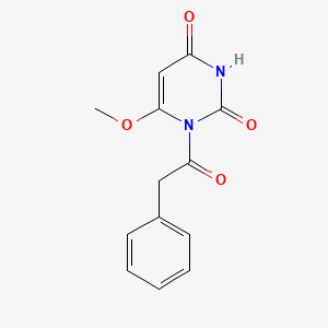 molecular formula C13H12N2O4 B5630671 6-methoxy-1-(phenylacetyl)-2,4(1H,3H)-pyrimidinedione 