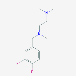 molecular formula C12H18F2N2 B5630672 (3,4-difluorobenzyl)[2-(dimethylamino)ethyl]methylamine 