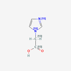 Imidazol-1-yl-acetic Acid-15N2,13C2