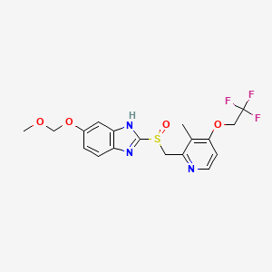 6-(Methoxymethoxy)-2-{[3-methyl-4-(2,2,2-trifluoroethoxy)pyridin-2-yl]methanesulfinyl}-1H-benzimidazole