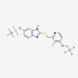 2-[[[3-Methyl-4-(2,2,2-trifluoroethoxy)-2-pyridyl]methyl]thio]-5-(tert-butyldimethylsilyloxy)-1H-benzimidazole