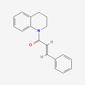 molecular formula C18H17NO B5630762 1-cinnamoyl-1,2,3,4-tetrahydroquinoline CAS No. 13262-31-2