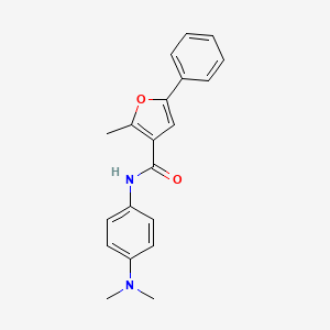 molecular formula C20H20N2O2 B5630764 N-[4-(dimethylamino)phenyl]-2-methyl-5-phenyl-3-furamide 