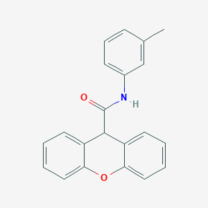 molecular formula C21H17NO2 B5630813 N-(3-methylphenyl)-9H-xanthene-9-carboxamide 