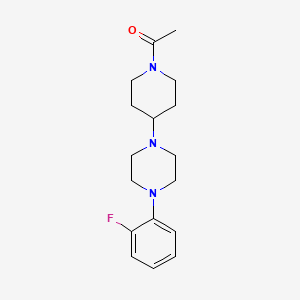 molecular formula C17H24FN3O B5630846 1-(1-acetyl-4-piperidinyl)-4-(2-fluorophenyl)piperazine 