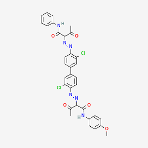 molecular formula C33H28Cl2N6O5 B563085 Pigment yellow 126 CAS No. 90268-23-8