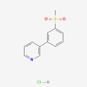 B563088 3-(3-Methanesulfonyl-phenyl)-pyridine hydrochloride CAS No. 160777-44-6