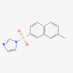 molecular formula C14H12N2O2S B5630884 1-[(7-methyl-2-naphthyl)sulfonyl]-1H-imidazole CAS No. 5560-03-2