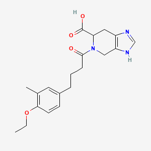 molecular formula C20H25N3O4 B5630905 5-[4-(4-ethoxy-3-methylphenyl)butanoyl]-4,5,6,7-tetrahydro-1H-imidazo[4,5-c]pyridine-6-carboxylic acid 