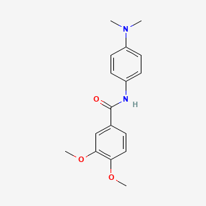 molecular formula C17H20N2O3 B5630918 N-[4-(dimethylamino)phenyl]-3,4-dimethoxybenzamide 