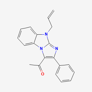 molecular formula C20H17N3O B5630958 1-(9-allyl-2-phenyl-9H-imidazo[1,2-a]benzimidazol-3-yl)ethanone 
