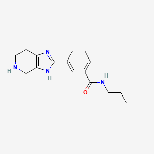 molecular formula C17H22N4O B5631003 N-butyl-3-(4,5,6,7-tetrahydro-1H-imidazo[4,5-c]pyridin-2-yl)benzamide dihydrochloride 