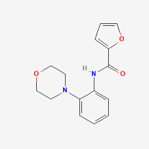 molecular formula C15H16N2O3 B5631035 N-[2-(4-morpholinyl)phenyl]-2-furamide 