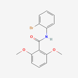 molecular formula C15H14BrNO3 B5631081 N-(2-bromophenyl)-2,6-dimethoxybenzamide 