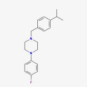 molecular formula C20H25FN2 B5631130 1-(4-fluorophenyl)-4-(4-isopropylbenzyl)piperazine 