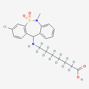 molecular formula C21H25ClN2O4S B563114 Tianeptine-d12 CAS No. 1189870-26-5