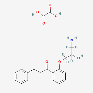 molecular formula C20H23NO7 B563118 N-Depropyl Propafenone-d5 Oxalate Salt CAS No. 1215598-59-6