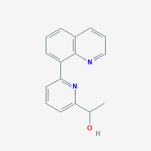 molecular formula C16H14N2O B5631190 1-(6-quinolin-8-ylpyridin-2-yl)ethanol 