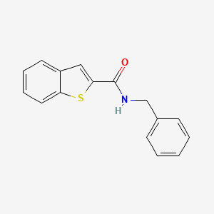molecular formula C16H13NOS B5631196 N-benzyl-1-benzothiophene-2-carboxamide 