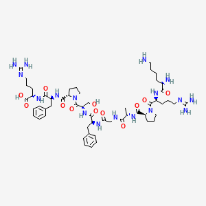 molecular formula C54H83N17O12 B563121 Lys-(Ala3)-Bradykinin CAS No. 103545-18-2