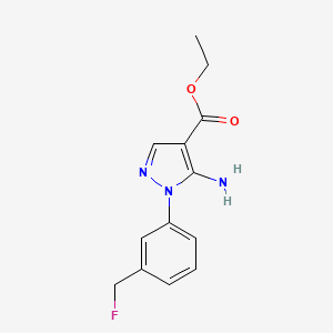 Ethyl 5-amino-1-(3-(fluoromethyl)phenyl)-1H-pyrazole-4-carboxylate