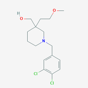 molecular formula C16H23Cl2NO2 B5631283 [1-(3,4-dichlorobenzyl)-3-(2-methoxyethyl)-3-piperidinyl]methanol 