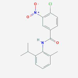 molecular formula C17H17ClN2O3 B5631305 4-chloro-N-(2-isopropyl-6-methylphenyl)-3-nitrobenzamide 