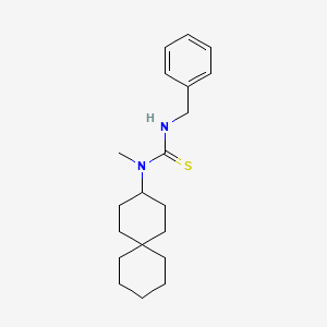 molecular formula C20H30N2S B5631308 N'-benzyl-N-methyl-N-spiro[5.5]undec-3-ylthiourea 