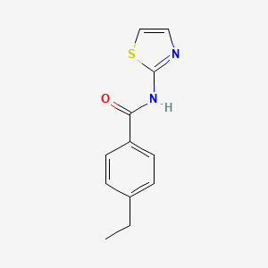 molecular formula C12H12N2OS B5631336 4-ethyl-N-1,3-thiazol-2-ylbenzamide 