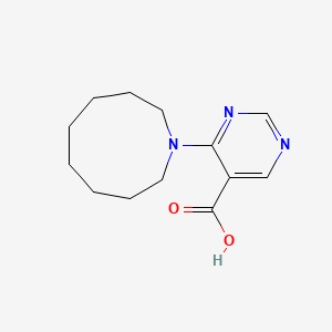 molecular formula C13H19N3O2 B5631362 4-azonan-1-ylpyrimidine-5-carboxylic acid 