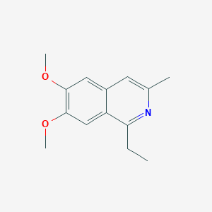 molecular formula C14H17NO2 B5631426 1-ethyl-6,7-dimethoxy-3-methylisoquinoline 