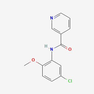 molecular formula C13H11ClN2O2 B5631461 N-(5-chloro-2-methoxyphenyl)nicotinamide 