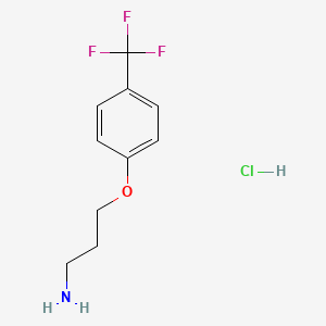 molecular formula C10H13ClF3NO B563149 3-(4-(三氟甲基)苯氧基)丙-1-胺盐酸盐 CAS No. 100840-63-9